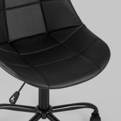 Офисный стул Гирос в экокоже черный регулируемый по высоте | фото 8