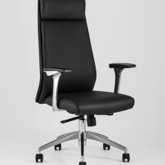 Компьютерное кресло для руководителя TopChairs Armor офисное черное обивка экокожа крестовина металл | фото 2