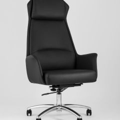 Компьютерное кресло TopChairs Viking офисное черное обивка экокожа, металлический каркас | фото 2