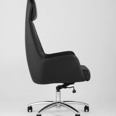 Компьютерное кресло TopChairs Viking офисное черное обивка экокожа, металлический каркас | фото 3