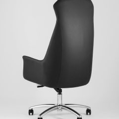 Компьютерное кресло TopChairs Viking офисное черное обивка экокожа, металлический каркас | фото 6