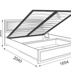 Кровать 1.6 Беатрис М11 с мягкой спинкой и ПМ (дуб млечный) | фото 2
