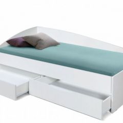 Кровать одинарная "Фея - 3" асимметричная 2000х900 (белая) | фото 2