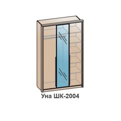 Спальный гарнитур УНА (модульный) Дуб Сонома/Венге | фото 4