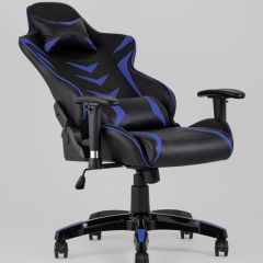 Игровое кресло компьютерное TopChairs Corvette синее геймерское | фото 7