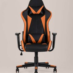 Игровое кресло компьютерное TopChairs Gallardo оранжевое геймерское | фото 4