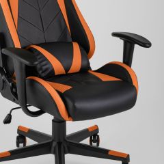 Игровое кресло компьютерное TopChairs Gallardo оранжевое геймерское | фото 8