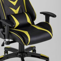 Игровое кресло компьютерное TopChairs Corvette желтое геймерское | фото 8