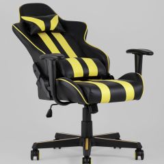 Игровое кресло компьютерное TopChairs Camaro желтое геймерское | фото 7