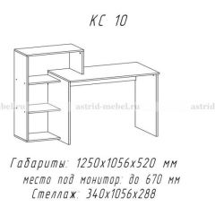 Компьютерный стол №10 (Анкор белый) | фото 2
