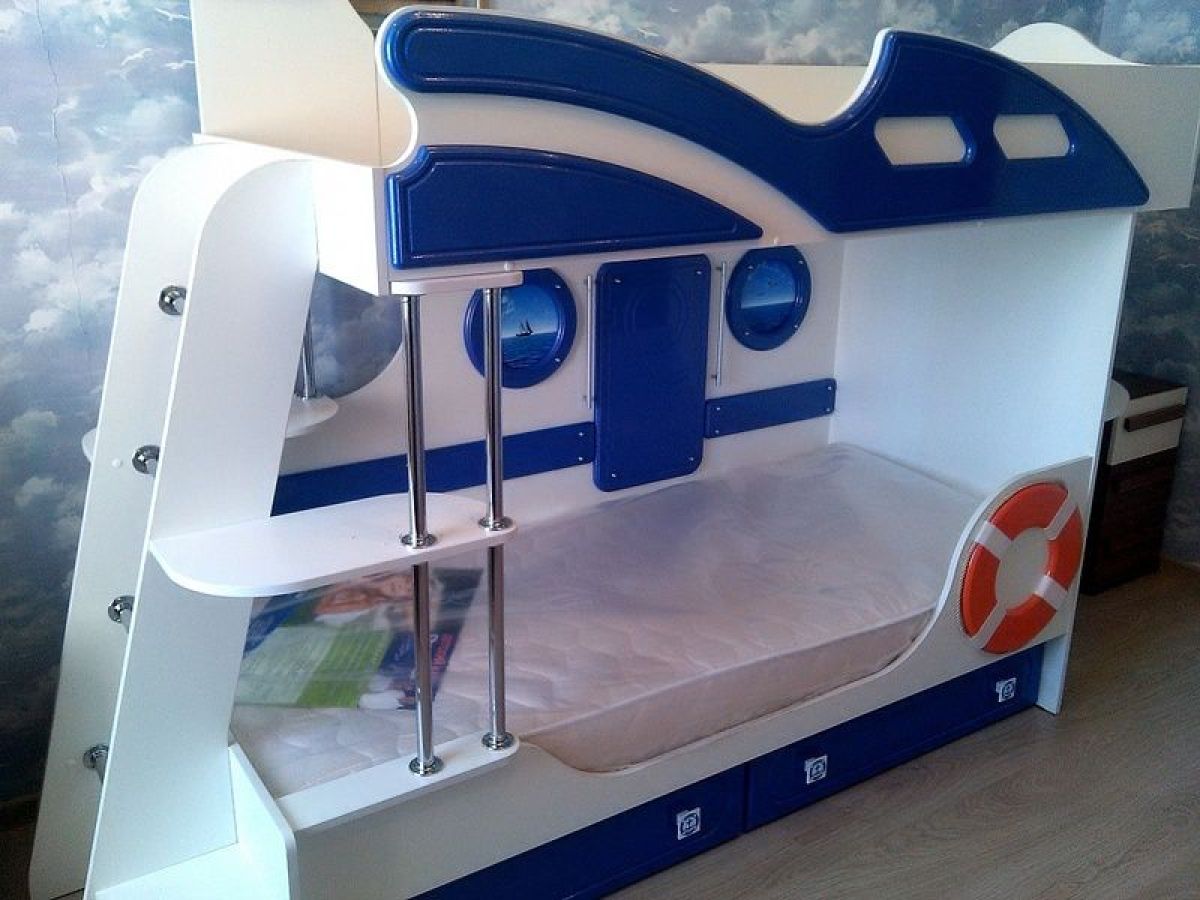 Кровать двухъярусная яхта-2 Парус