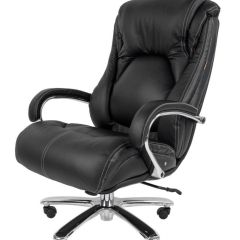 Кресло для руководителя CHAIRMAN 402 (Кожа) Черное | фото 2