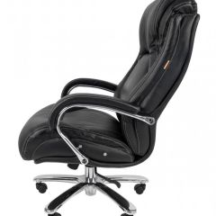 Кресло для руководителя CHAIRMAN 402 (Кожа) Черное | фото 3