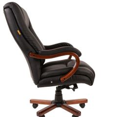 Кресло для руководителя CHAIRMAN  503 (Кожа) Черное | фото 3