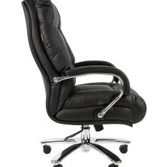 Кресло для руководителя CHAIRMAN 405 (Кожа) Черное | фото 3