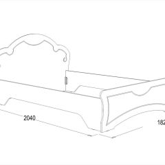 Кровать Ольга-10 МДФ (1600) без основания | фото 2