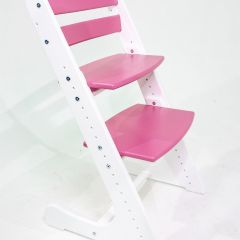 Детский растущий стул Конёк Горбунёк Комфорт (Бело-розовый) | фото 3