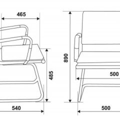 Кресло для посетителя Бюрократ CH-993-Low-V/Brown коричневый | фото 3