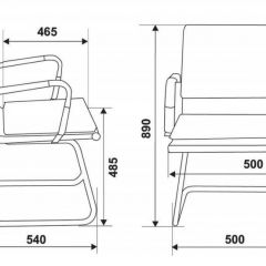 Кресло для посетителя Бюрократ CH-993-Low-V/grey серый | фото 3