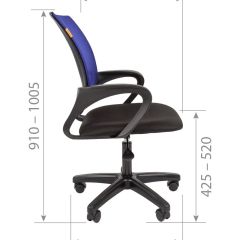 Кресло для оператора CHAIRMAN 696  LT (ткань стандарт 15-21/сетка TW-01) | фото 5