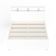 Камелия Кровать 1400, цвет белый, ШхГхВ 143,5х217х78,2 см., сп.м. 1400х2000 мм., без матраса, основание есть | фото 5
