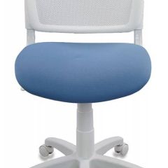 Кресло детское Бюрократ CH-W296NX/26-24 белый TW-15 голубой 26-24 | фото 2