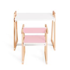 Детская растущая парта и стул Я САМ "Краски" (Розовый) | фото 8