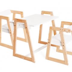 Комплект детской мебели стол и  два стула Я САМ "Лофт-Дуо" (Белый) | фото 2