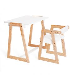 Комплект детской мебели стол и  два стула Я САМ "Лофт-Дуо" (Белый) | фото 8