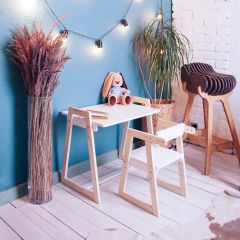 Комплект детской мебели стол и  два стула Я САМ "Лофт-Дуо" (Белый) | фото 10