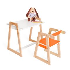 Детская растущая парта и стул Я САМ "Краски" (Оранжевый) | фото 3