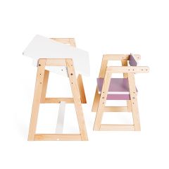 Детская растущая парта и стул Я САМ "Краски" (Сиреневый) | фото 2
