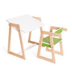 Детская растущая парта и стул Я САМ "Краски" (Зеленый) | фото 5