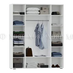 НЭНСИ NEW Шкаф 4-створчатый (Белый глянец холодный/белый) | фото 2