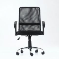 Кресло Barneo K-147 для персонала (черная ткань и сетка) | фото 4