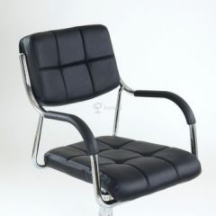 Кресло Barneo K-29 на колесиках (черная экокожа) | фото 4
