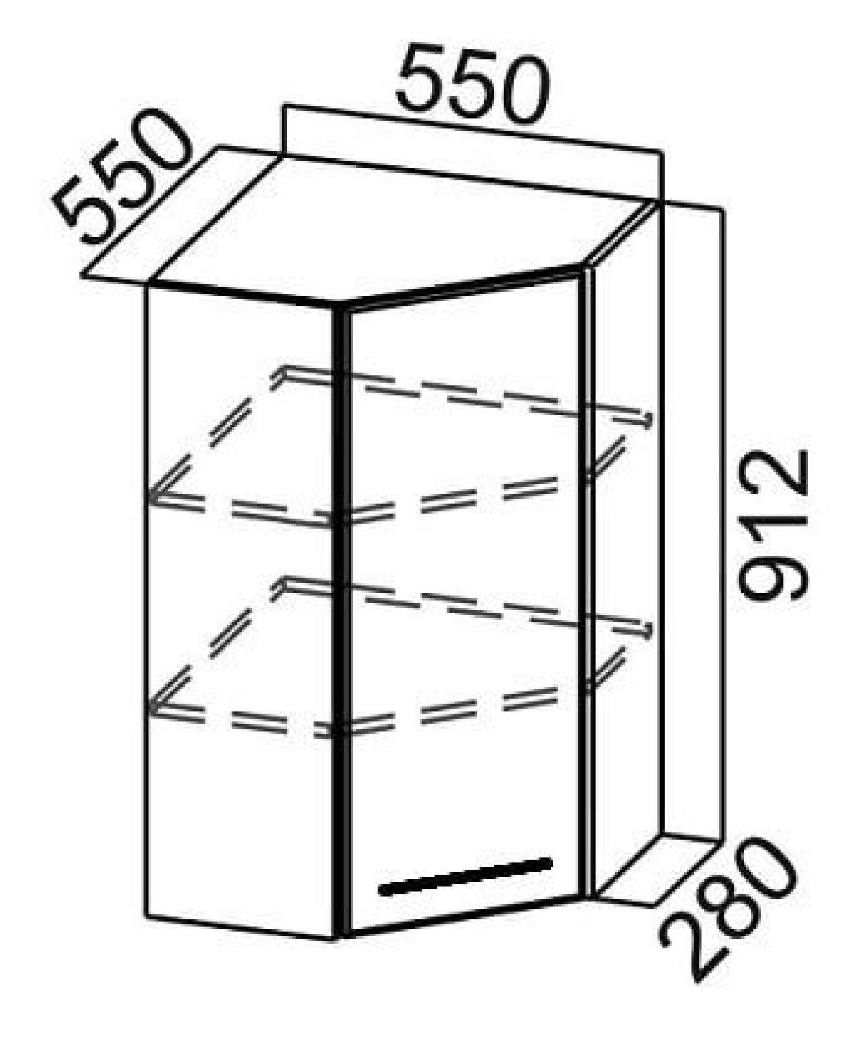 Двусторонний шкаф 600х700